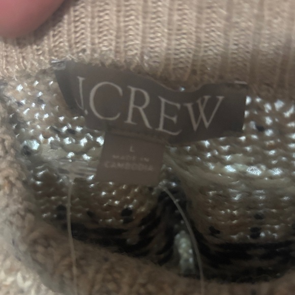 Tan and Black Patterned Sweater - Picture 3 of 5